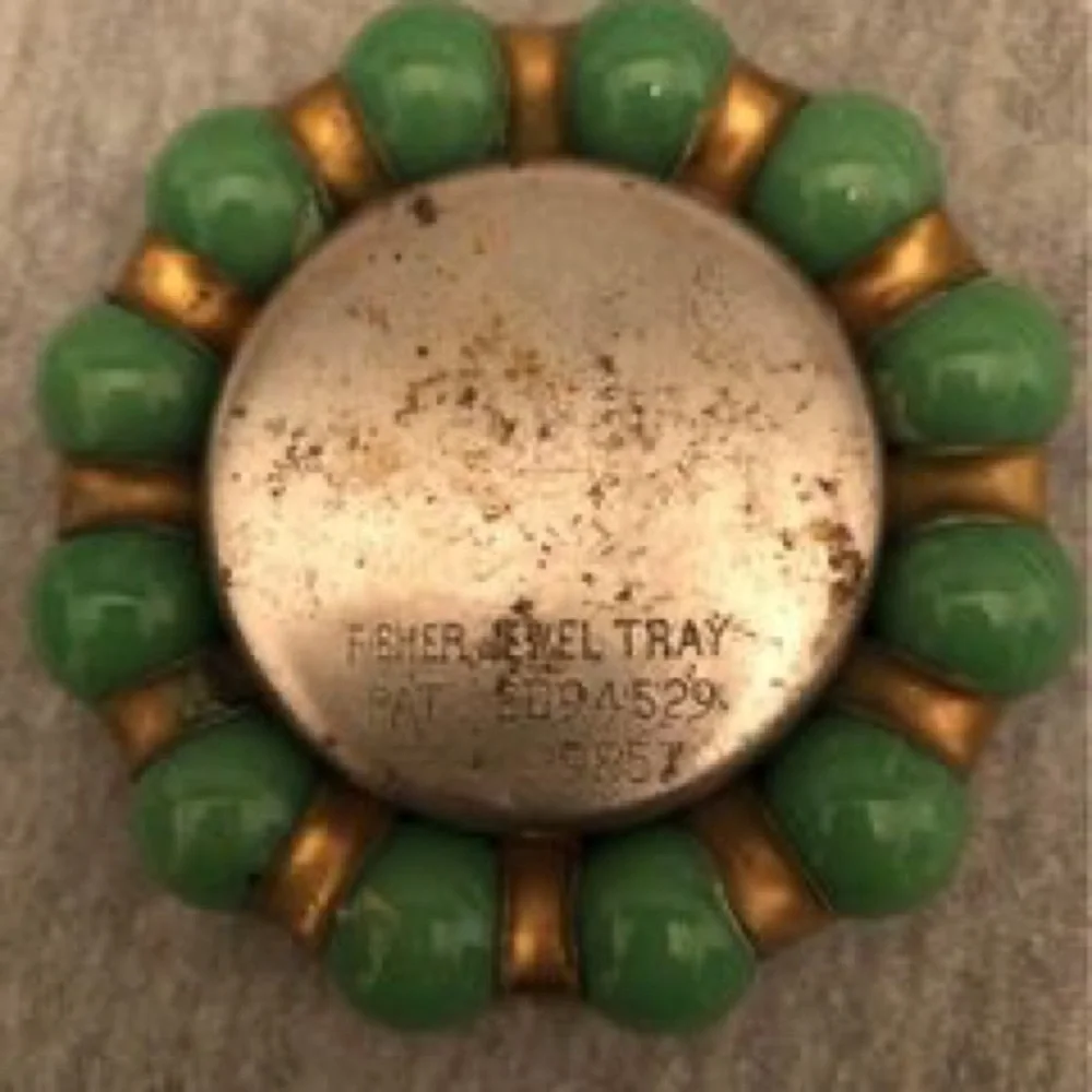 Antique/vintage Fisher jewelry tray,emerald,$250.00 obo unique - Picture 3 of 3
